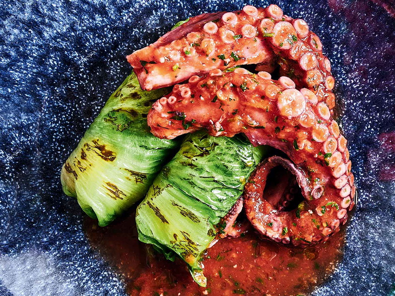 "Squid with endive" from Campania