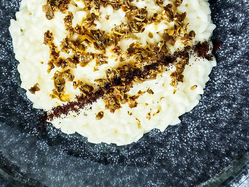 A tasty risotto dish from Massimo Alajmo.