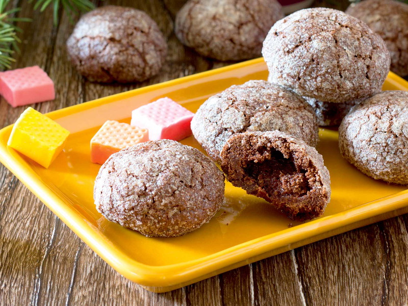 Nach Geschmack, kann man Lebkuchen mit jeder beliebigen Marmelade füllen.