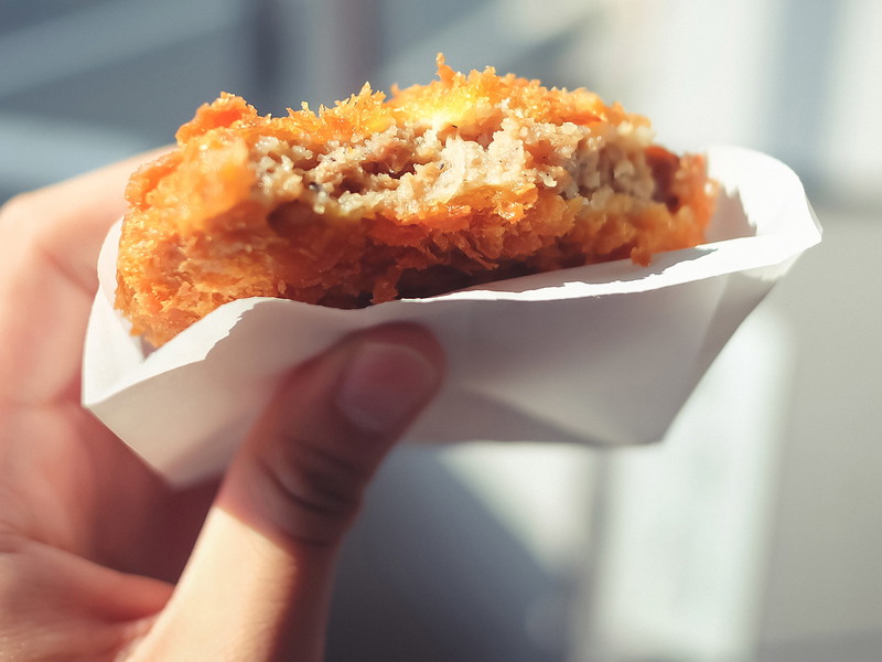 Kroketten mit Kobe-Rindfleisch.