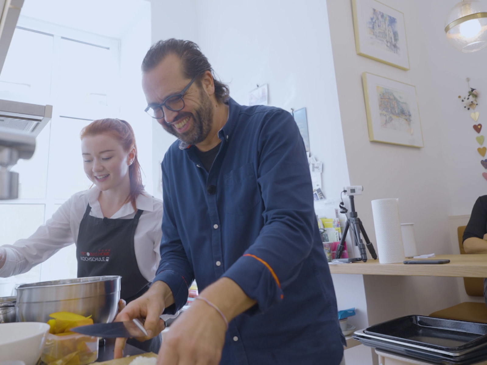Kabarettist Gerald Fleischhacker und Spitzenköchin Viktoria Fahringer.