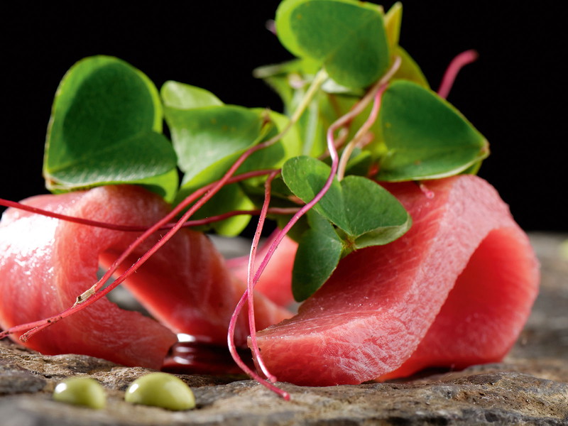 Tuna-Sashimi mit Wasabi: Ein japanischer Klassiker.