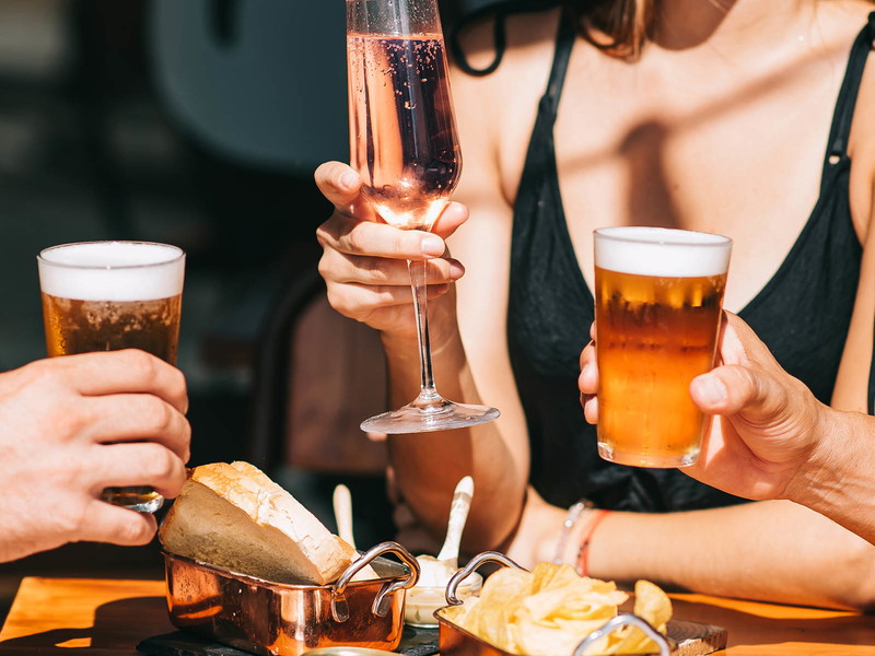 Zu den meisten Getränken gibt es auch eine alkoholfreie Variante.