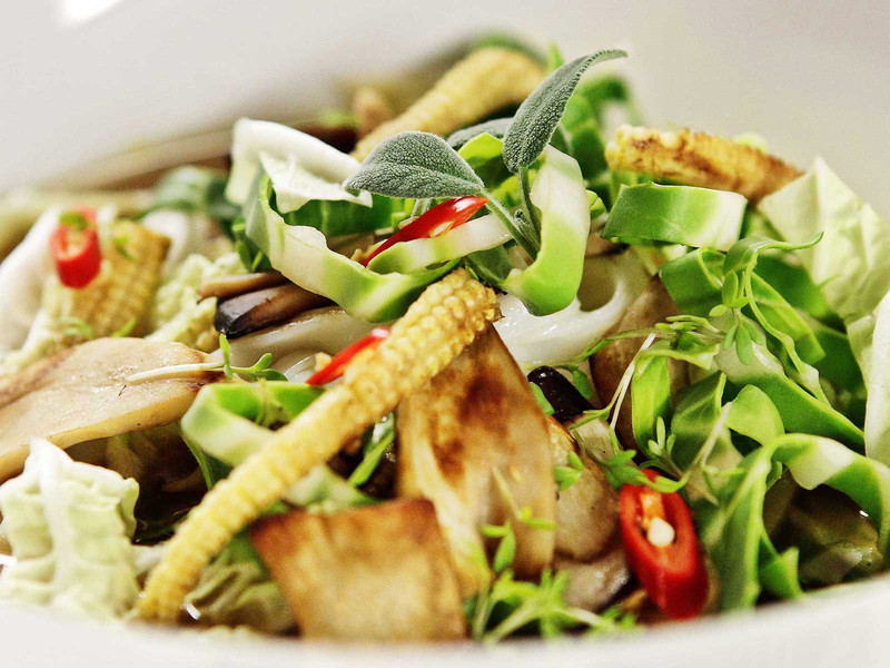 Vegetable and Rice Noodle Soup