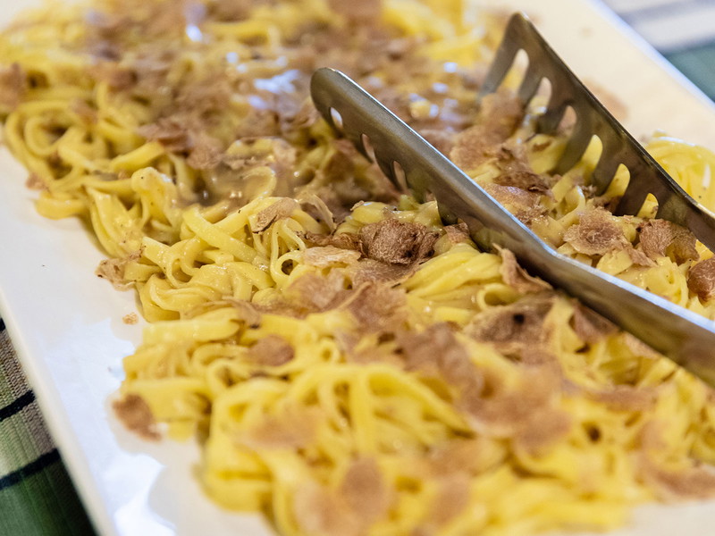 Pasta: Fresh Pasta with white Truffles