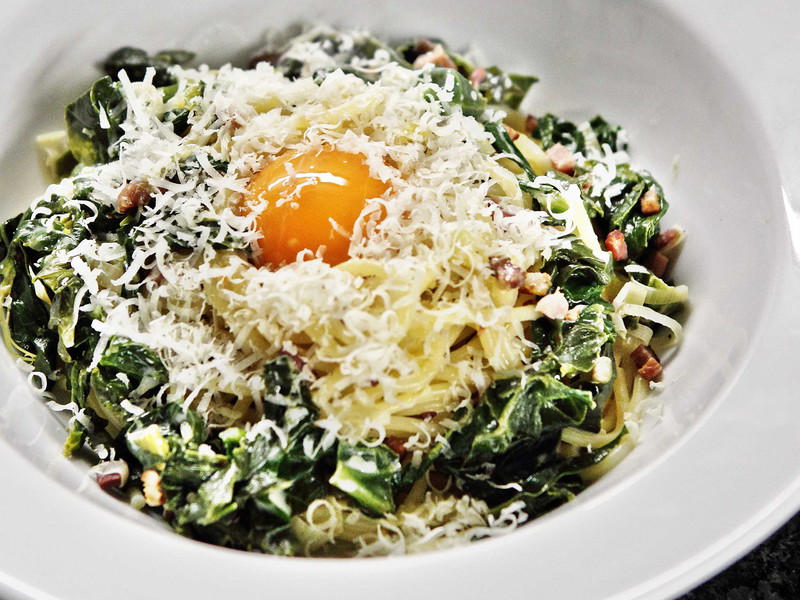 Pasta: Felicetti with Spinach and Speck