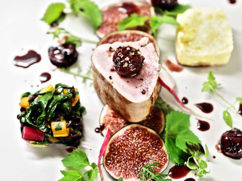 Pork Fillet with Morello Cherry and Fig