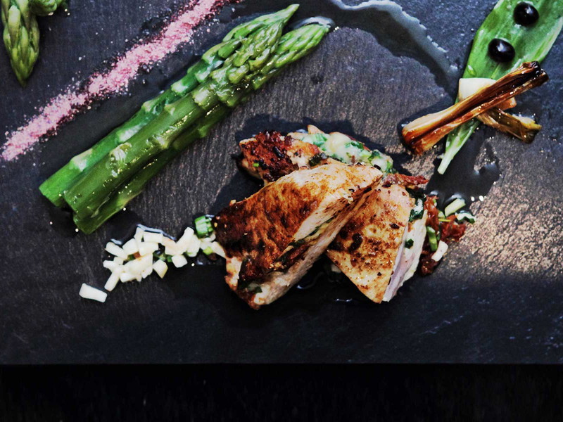 Chicken Breasts filled with Asparagus, Sun-Dried Tomato &amp; Mozzarella