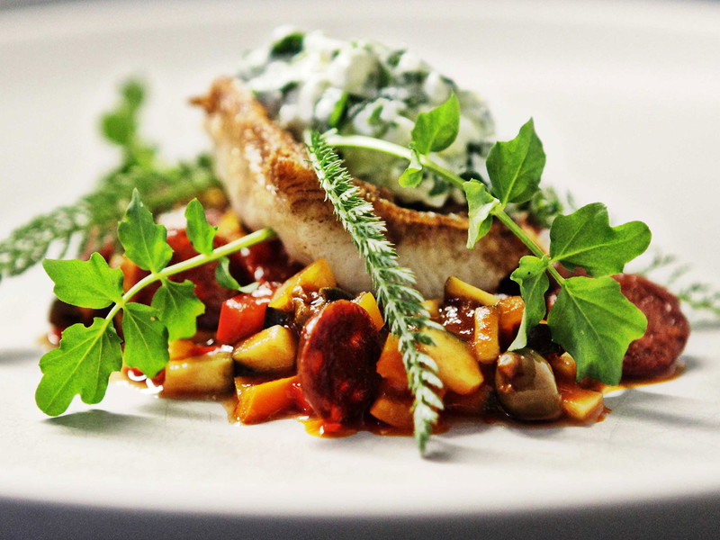 Pike Perch with Mediterranean Vegetables