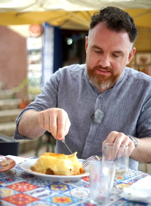 Mit einer »Francesinha« hat René Frank in Portugal nicht gerechnt.