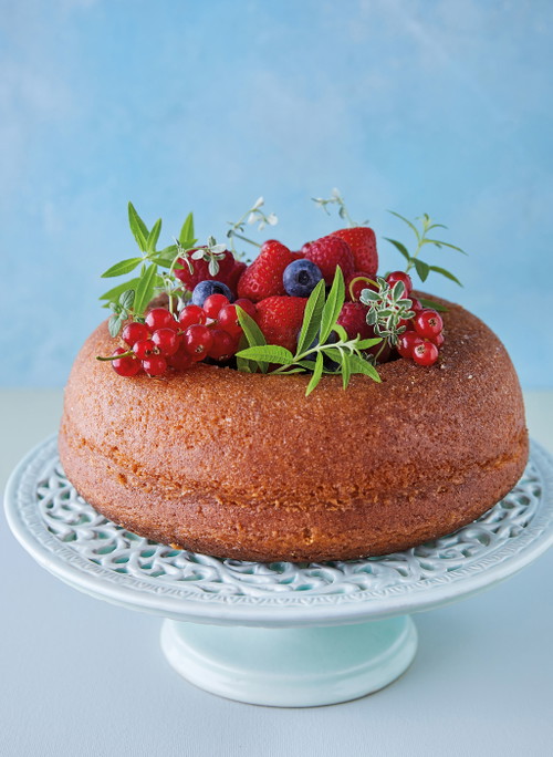 Zitronen-Thymian-Kuchen.