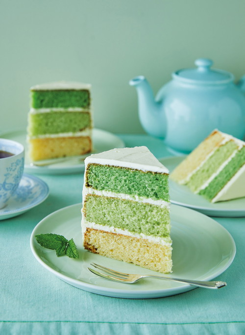 Weiße-Schokolade-Minze-Torte.