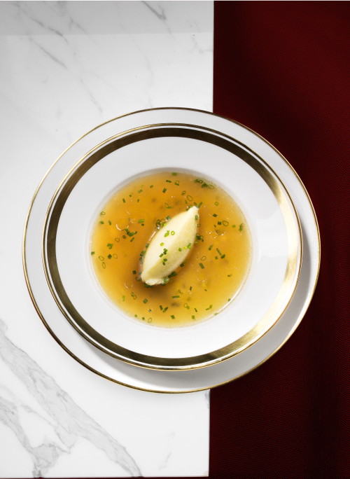 Grießnockerlsuppe.
