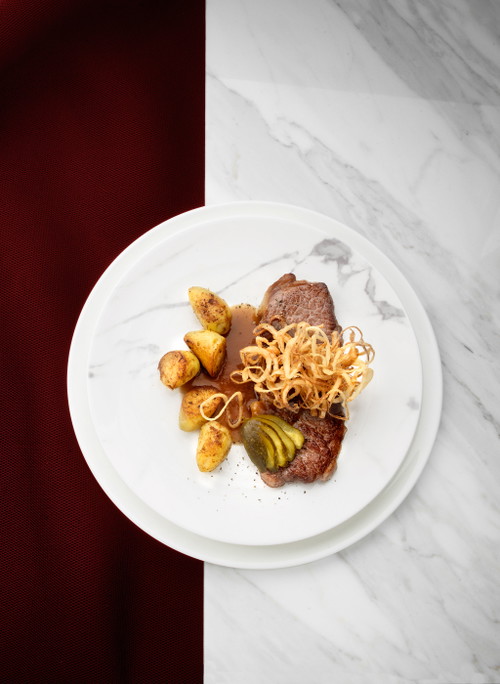 Zwiebelrostbraten.