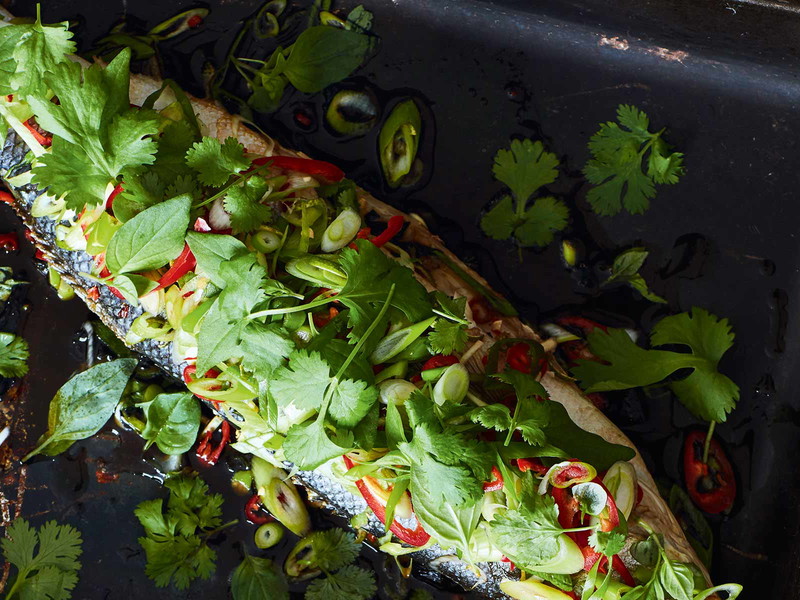 Carp with Coriander &amp;&nbsp;Thai Basil