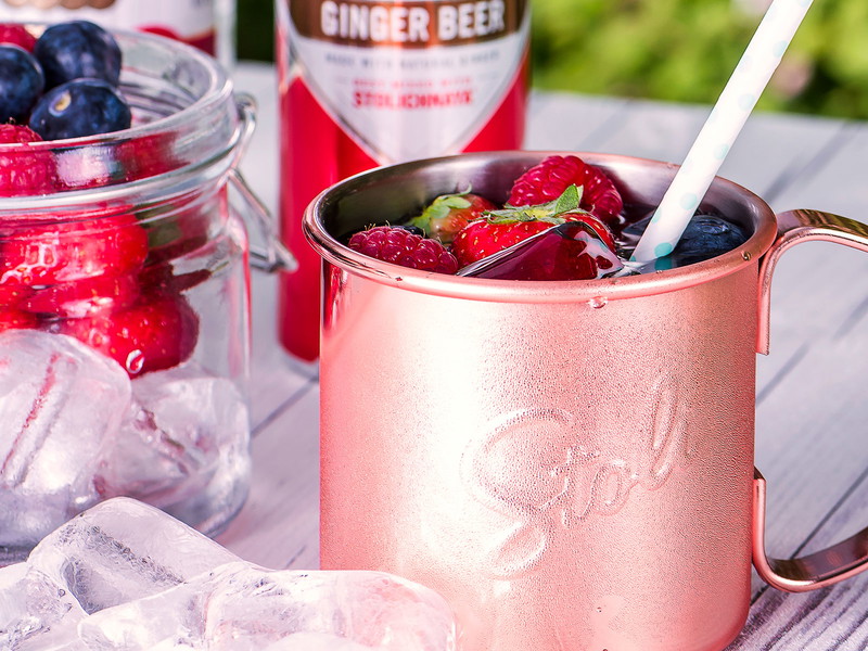 The Stoli Blueberry Mule