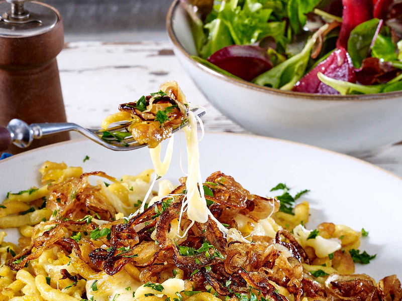 Kässpätzle with a Mixed Salad