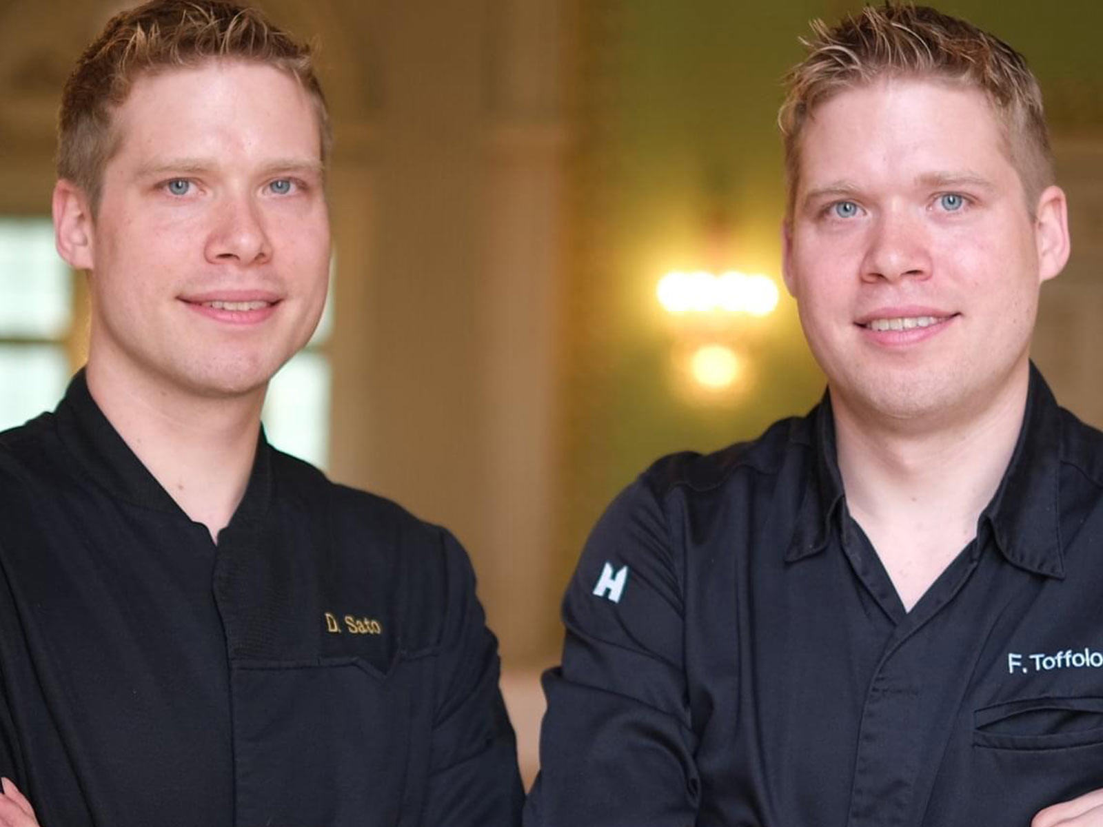 Die Spitzenköche und Zwillinge Dominik Sato und Fabio Toffolon.