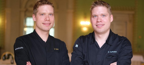 Die Spitzenköche und Zwillinge Dominik Sato und Fabio Toffolon.