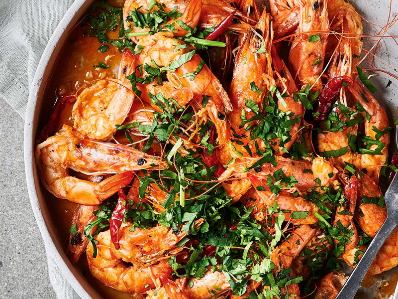 Hong Kong-style Drunken Prawns