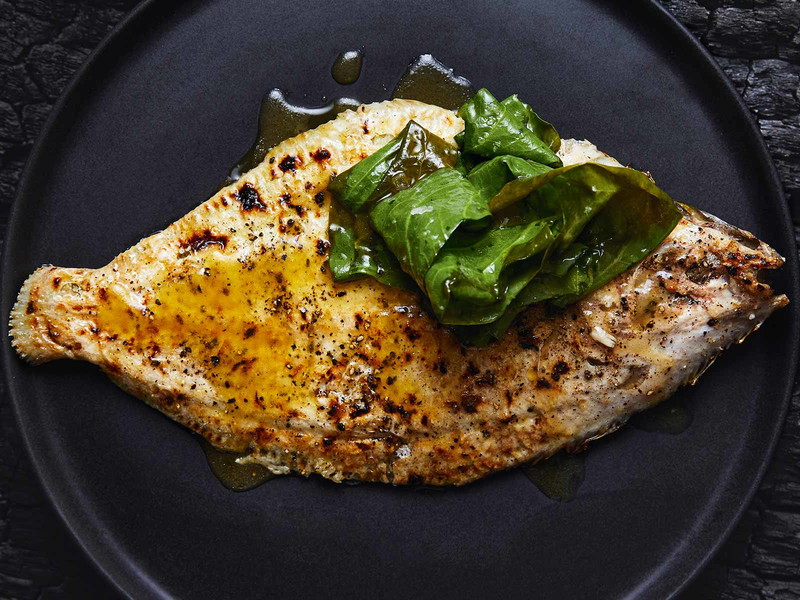 Greenback Flounder in Verjus &amp; Sorrel