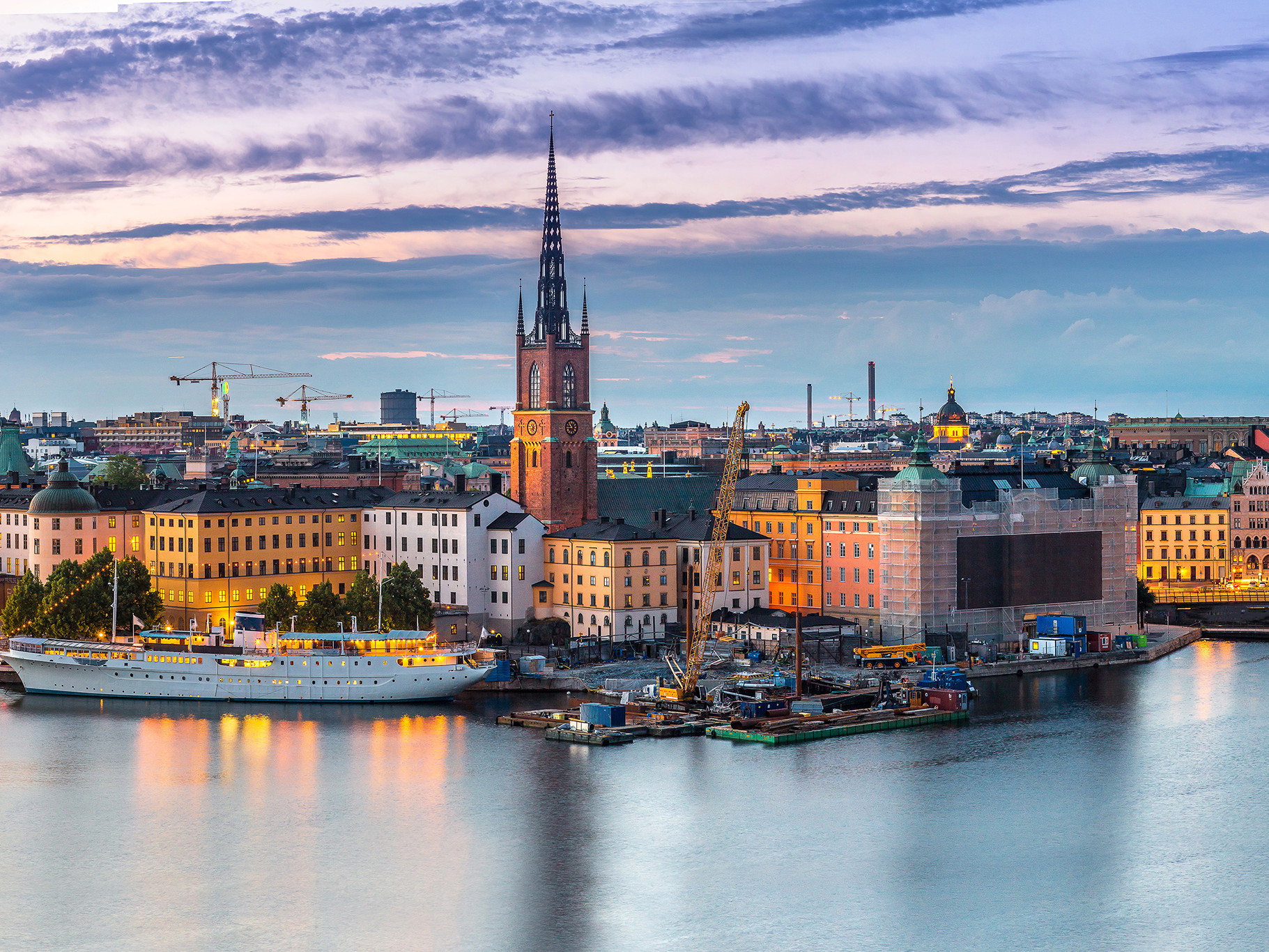View of Gamla Stan, old town of Stockholm, Sweden.