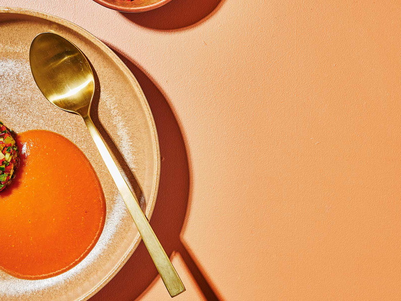 Gazpacho is a refreshing summer soup.
