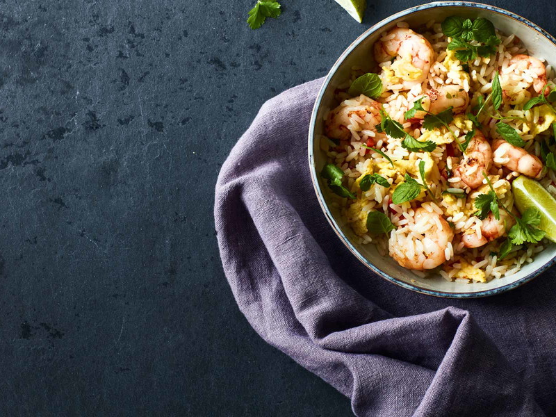 Fried Rice with Prawns