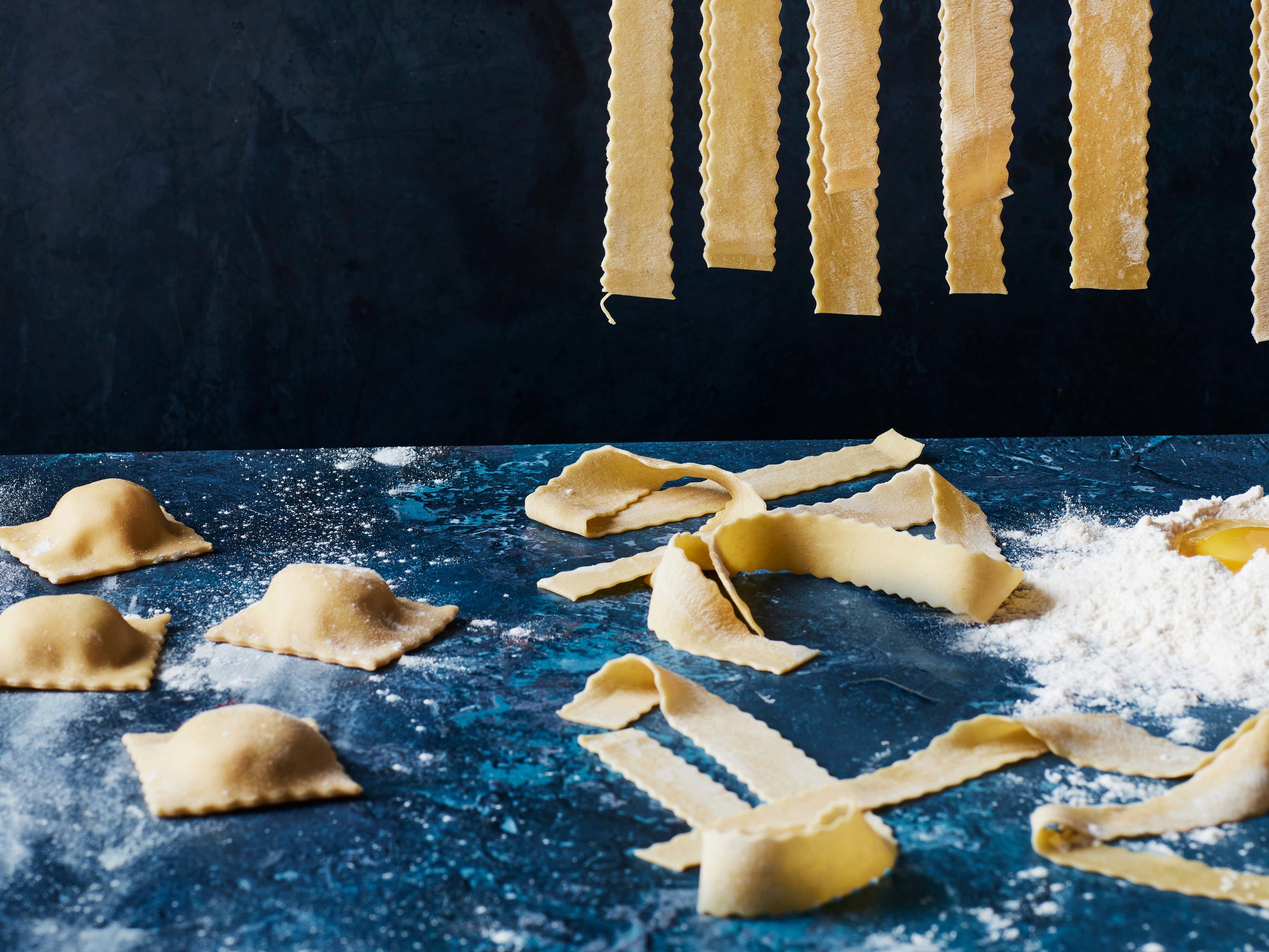 Schmackhafte Winterpasta für Zuhause.