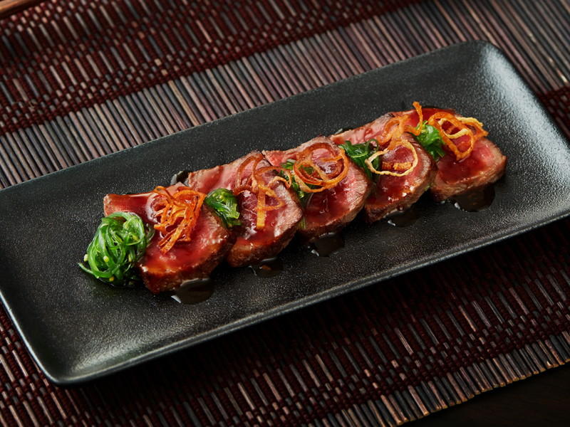 Wagyu beef tataki.