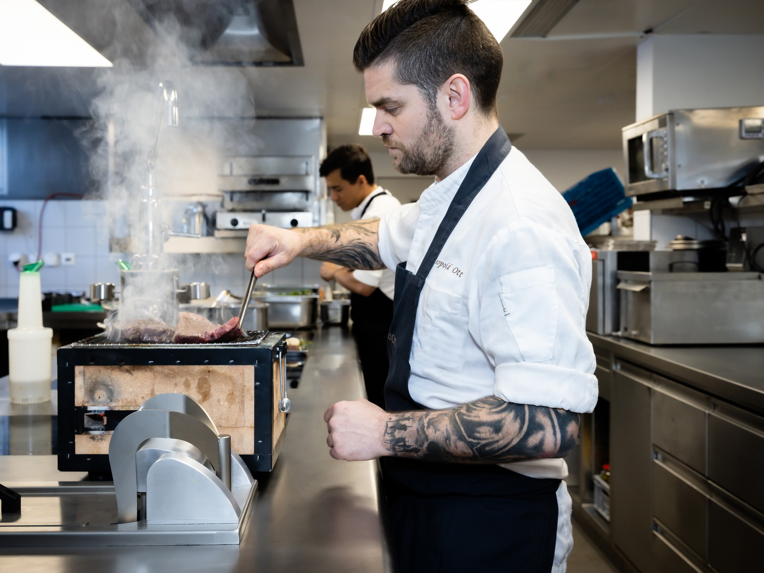 Leopold Ott, Küchenchef des »Cà d'Oro« im »Grand Hotel des Bains Kempinski St. Moritz«.