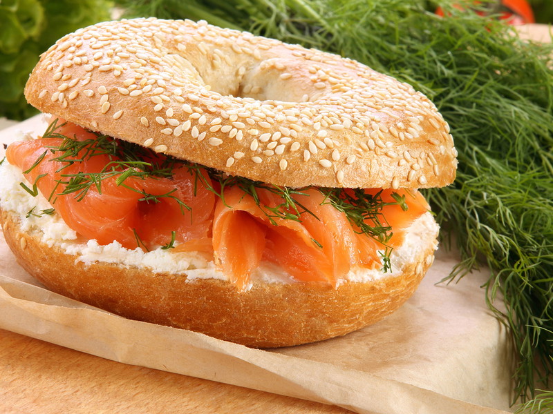 Smoked Salmon Bagels