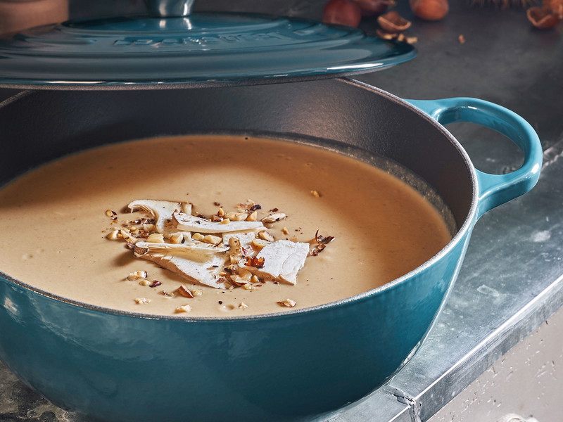 Porcini and Chestnut Soup