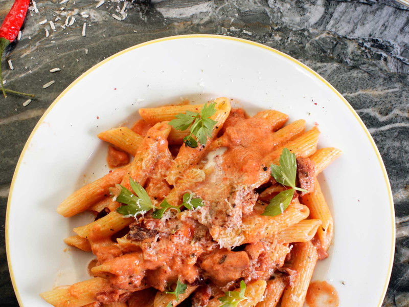 Cestoviny: Penne alla Vodka