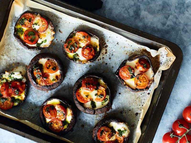 Portobello Mushroom "Pizzas"