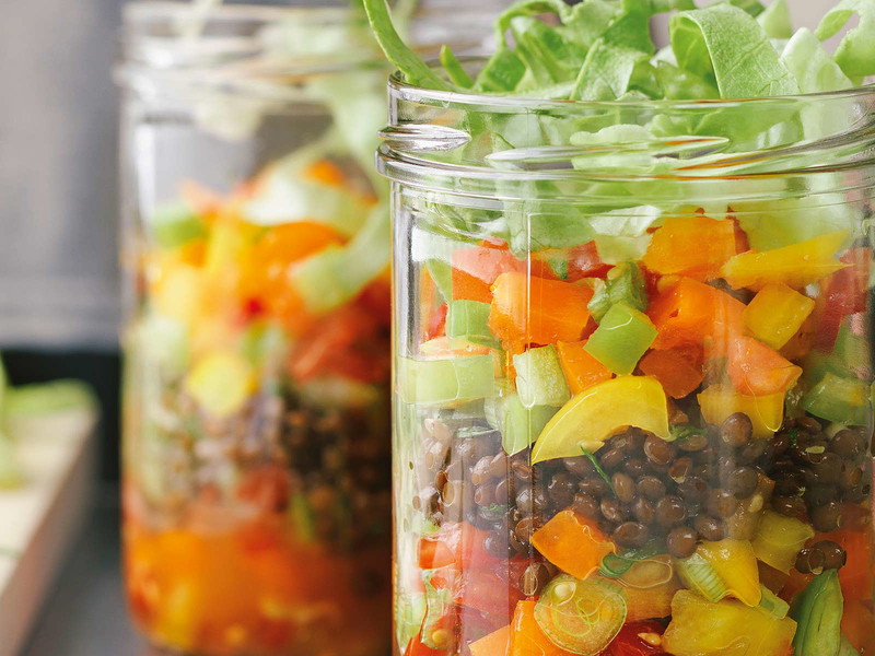 Lentil Salad with Salsa