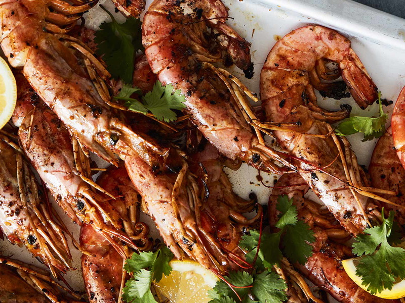 Roast Tiger Prawns