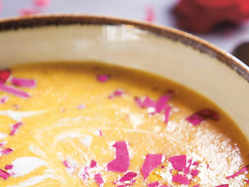 Cream of Rose Petal Soup