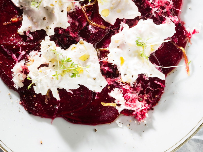 Beetroot, Horseradish and Burrata Salad
