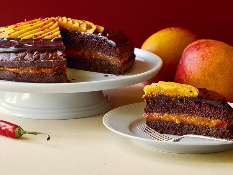 Chocolate &amp;&nbsp;Mango Cake with Chilli