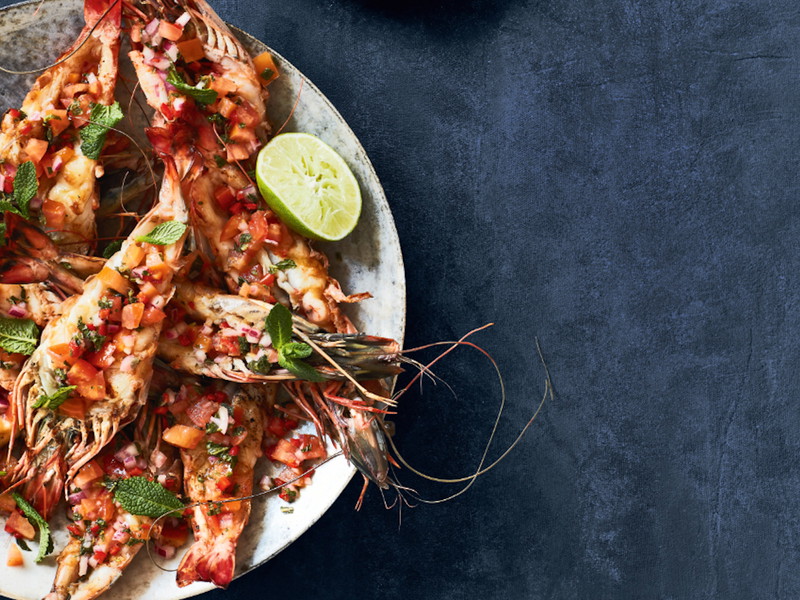 Grilled King Prawns