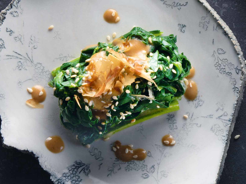 Spinach with Goma (Sesame) Dressing