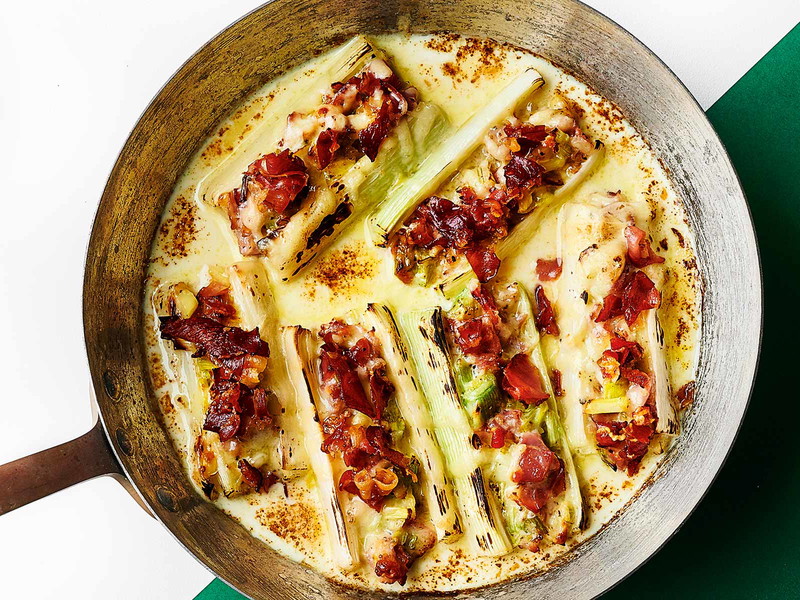 Stuffed leeks