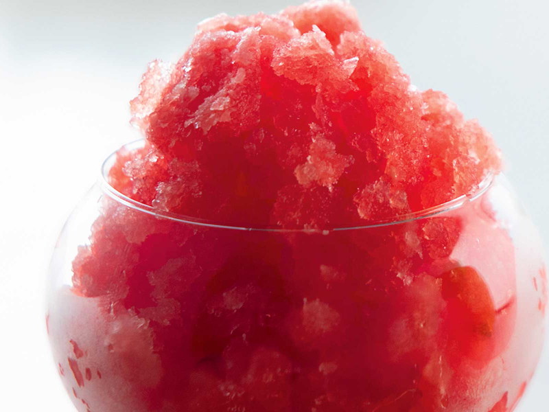 How to make your own watermelon granita.