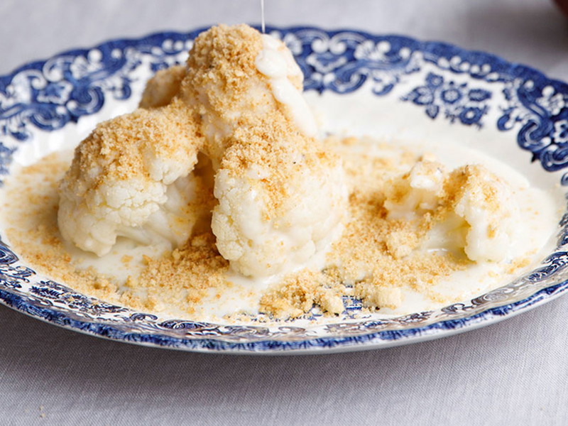 Cauliflower with Apple Cream Sauce