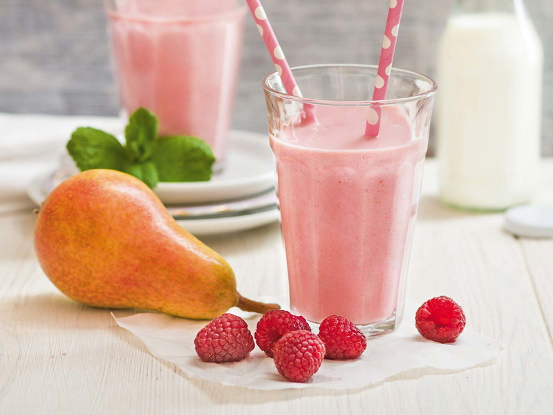 Pear &amp; Raspberry Smoothie