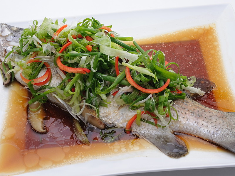 Steamed Fish with Spring Onion and Ginger