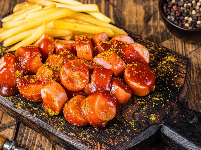 Die teuerste Currywurst Deutschlands bietet mehr als nur Wurst, Sauce und Pommes.