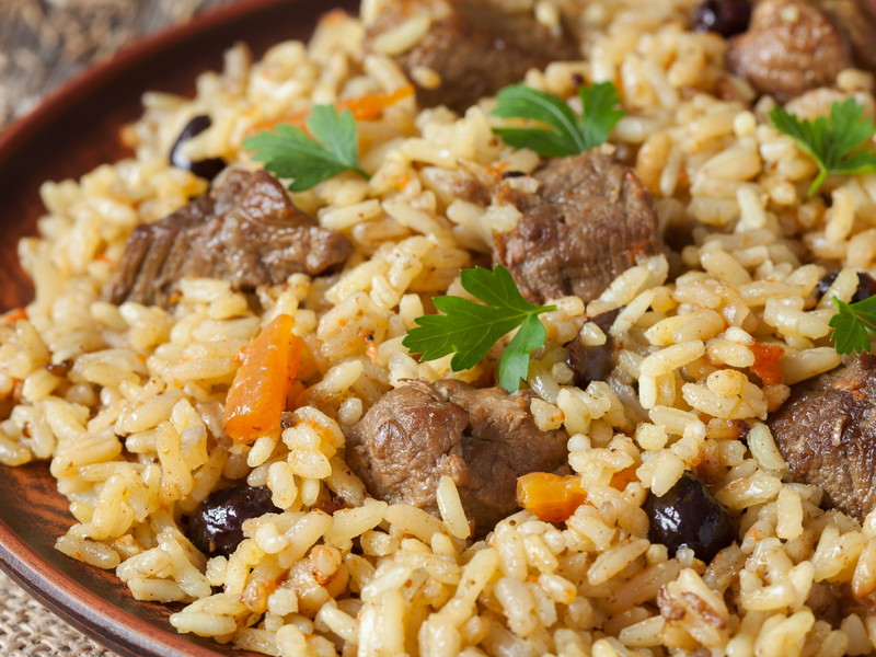 Lamb &amp; Rice Casserole with Raita