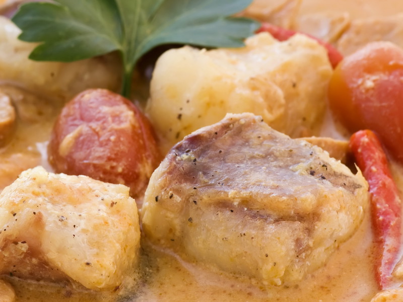 Creole-Style Monkfish Curry